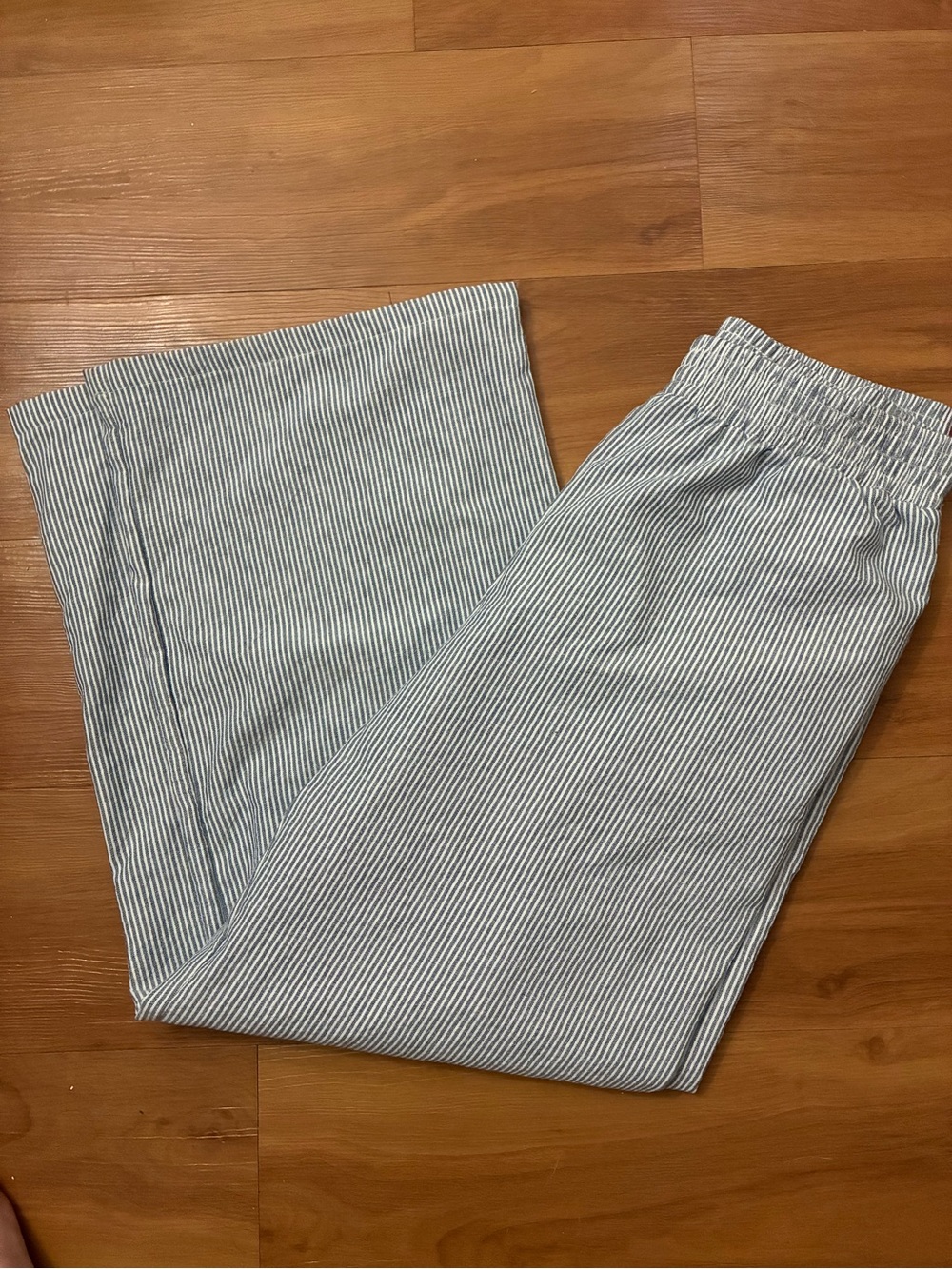 Good Luck Gem Striped wide leg pants Size L - Picture 1 of 5